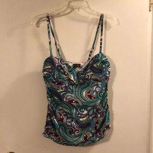 Anne Cole paisley tankini top